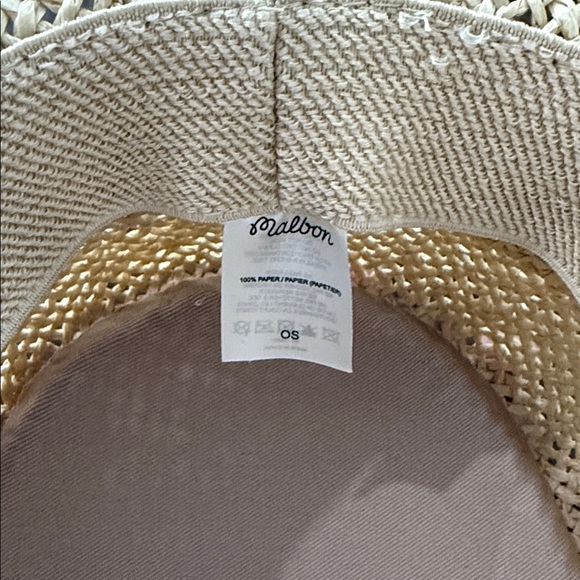 USED Malbon x Willie Nelson Straw Hat in good condition - Picture 4 of 4